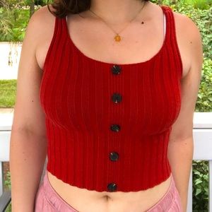 Active USA Red Button Tank. Large and never worn with no markings or stains.